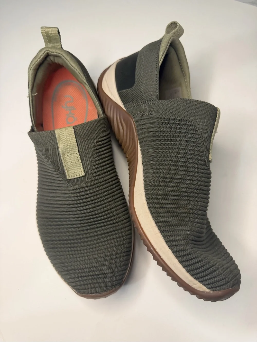 Ryka slip-On Knit woman Sneakers in Olive Green